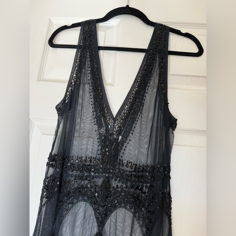 New Free People transparent Black Sleeveless Dress - Picture 2 of 13